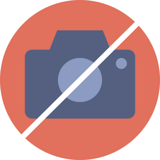 No pictures Basic Miscellany Flat icon