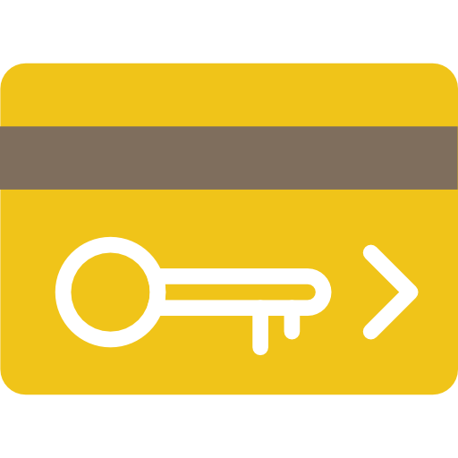 Room key Basic Miscellany Flat icon