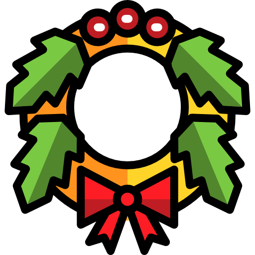 Christmas wreath Special Lineal color icon