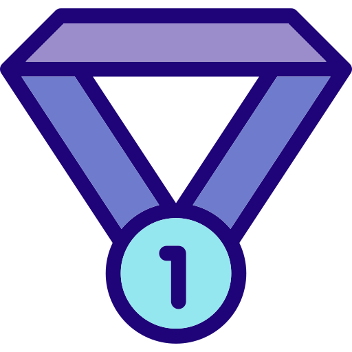 메달 Detailed Rounded Lineal color icon