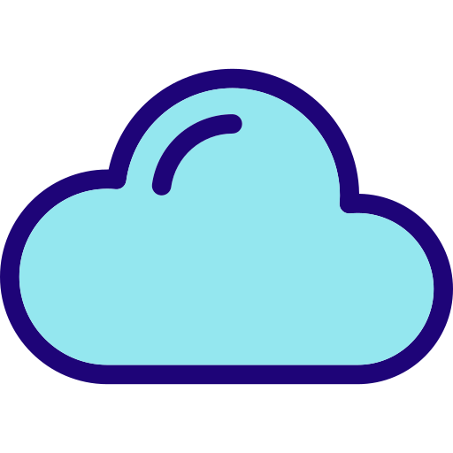 Cloud Detailed Rounded Lineal color icon