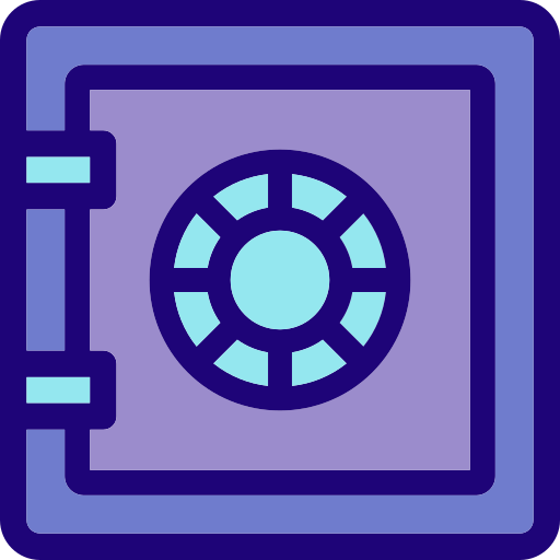 Safebox Detailed Rounded Lineal color icon