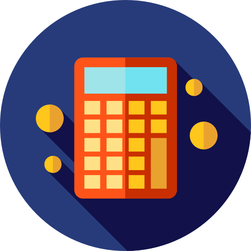 Calculator Flat Circular Flat icon