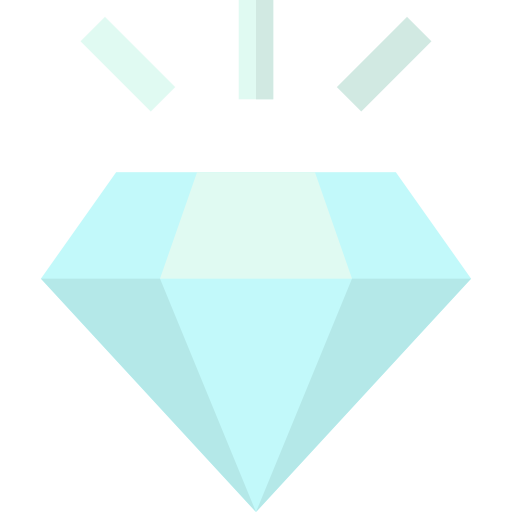 diamant Basic Straight Flat Icône