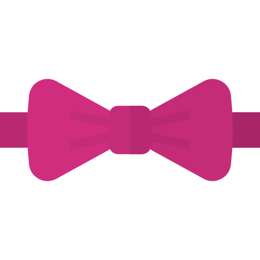 Bow tie Basic Straight Flat icon