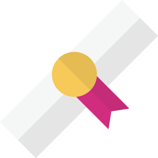 diploma Basic Straight Flat icono