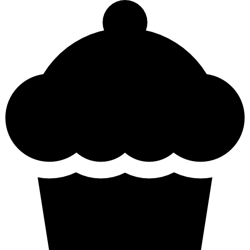 cupcake Basic Straight Filled Icône