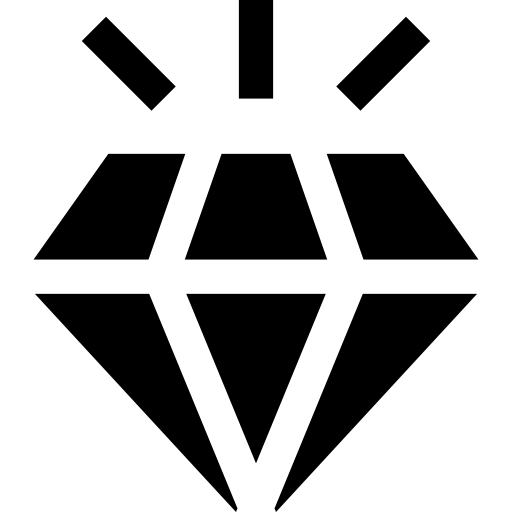 diament Basic Straight Filled ikona