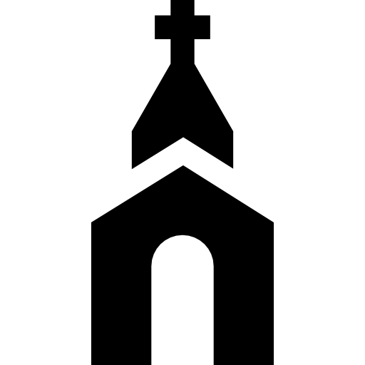 igreja Basic Straight Filled Ícone