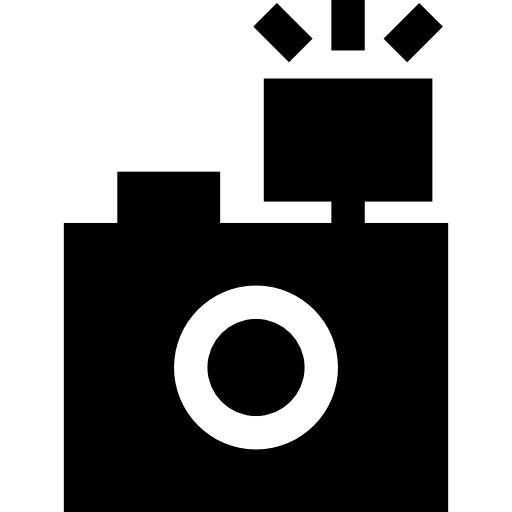 câmera fotografica Basic Straight Filled Ícone