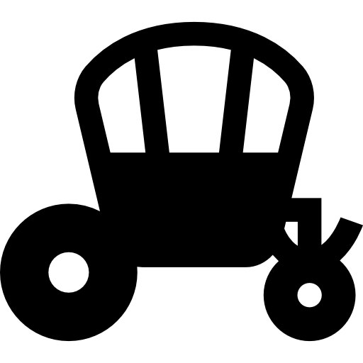 Carriage Basic Straight Filled icon