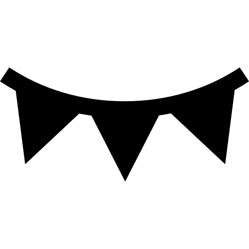 guirnalda Basic Straight Filled icono