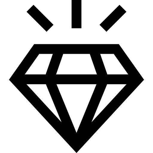 ダイヤモンド Basic Straight Lineal icon
