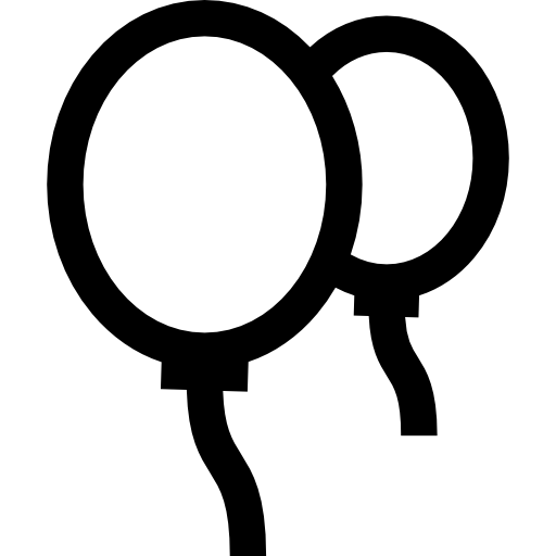 globos Basic Straight Lineal icono