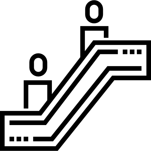 에스컬레이터 Detailed Straight Lineal icon