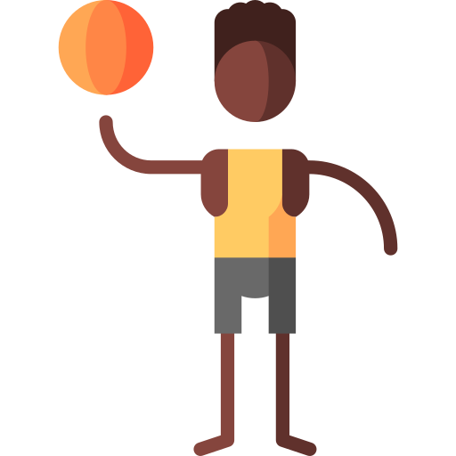 joueur de basketball Puppet Characters Flat Icône