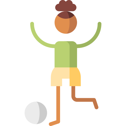 Football player Puppet Characters Flat icon