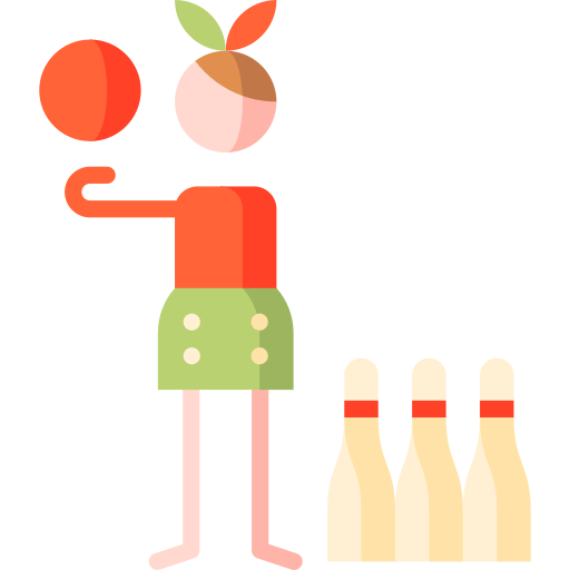 Bowling Puppet Characters Flat icon
