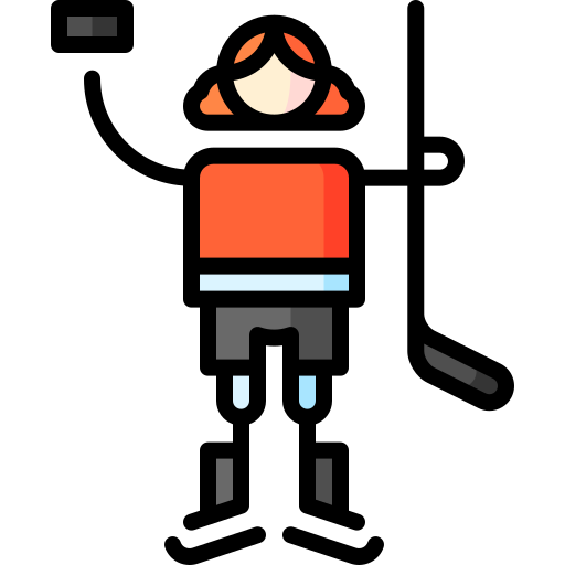 hokej na lodzie Puppet Characters Lineal Color ikona