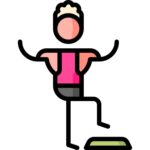 Aerobics Puppet Characters Lineal Color icon