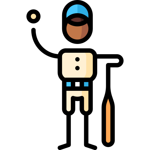 baseballista Puppet Characters Lineal Color ikona