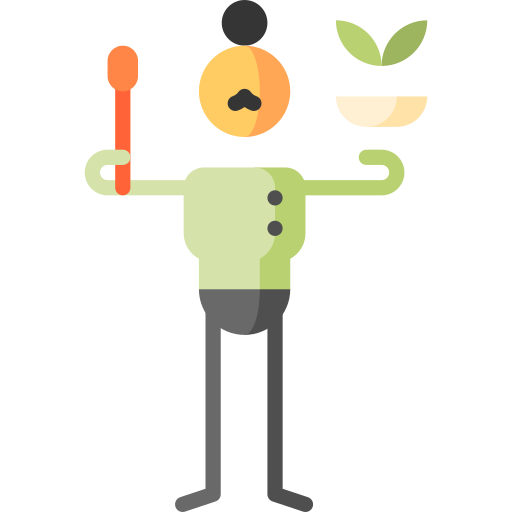 Healthy food Puppet Characters Flat icon