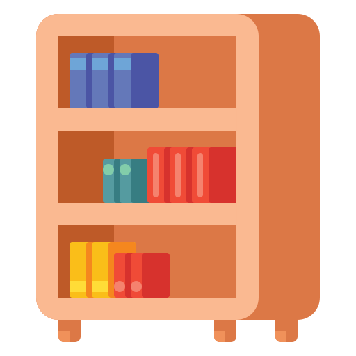 Bookshelf Flaticons Flat icon