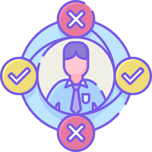 Decision making Flaticons Lineal Color icon