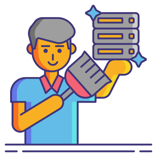 Data cleansing Flaticons Lineal Color icon