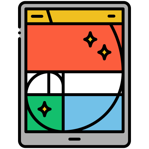 Golden ratio Flaticons Lineal Color icon