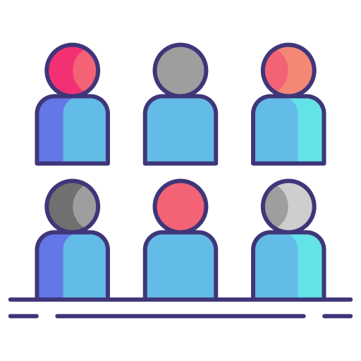 Groups Flaticons Lineal Color icon