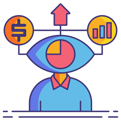 ricerca di mercato Flaticons Lineal Color icona