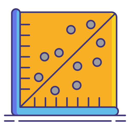 Linear regression Flaticons Lineal Color icon
