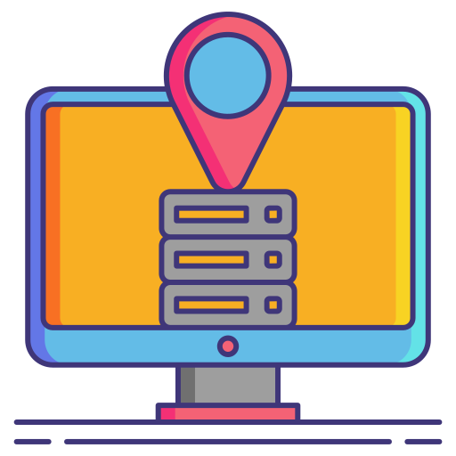 emplacement Flaticons Lineal Color Icône