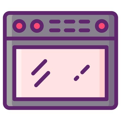 oven Flaticons Lineal Color icoon