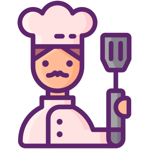 chef Flaticons Lineal Color icoon