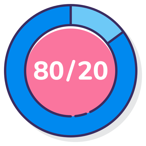 Pie chart Flaticons Lineal Color icon