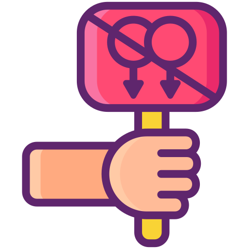 anti gay Flaticons Lineal Color icono