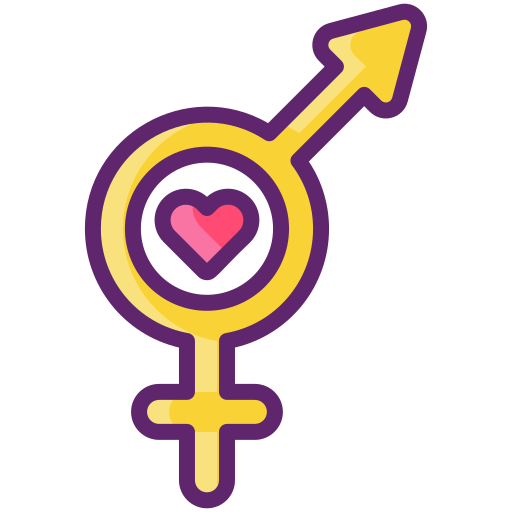 biseksueel Flaticons Lineal Color icoon
