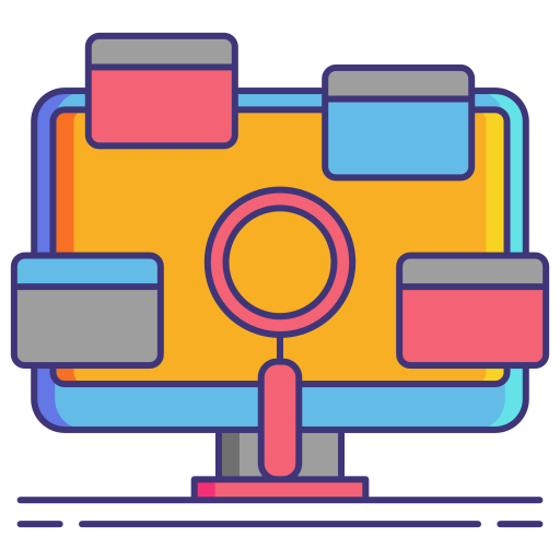 Unstructured data Flaticons Lineal Color icon