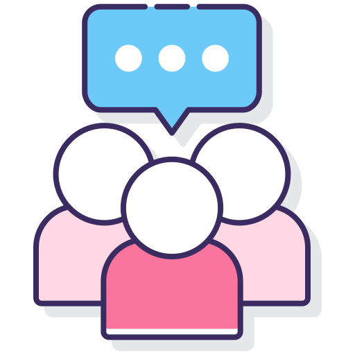 diskussion Flaticons Lineal Color icon