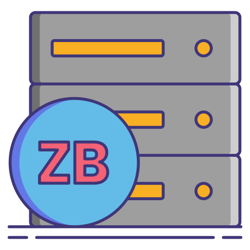 zettabyte Flaticons Lineal Color Icône
