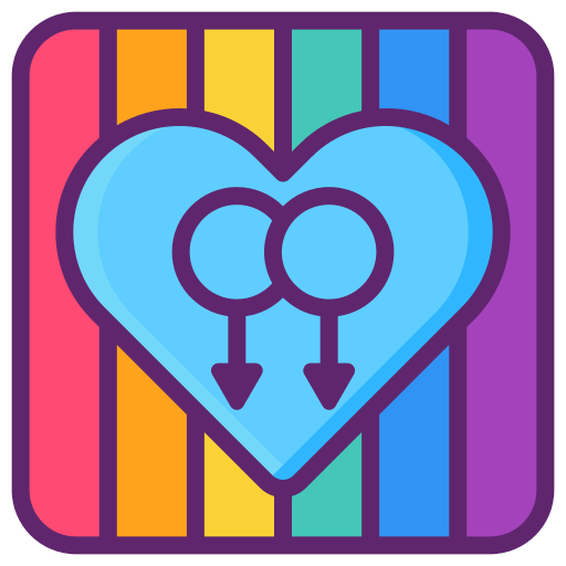 aplikacja randkowa Flaticons Lineal Color ikona