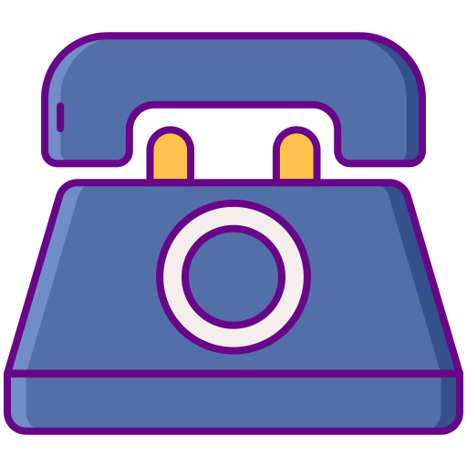 telefon Flaticons Lineal Color icon