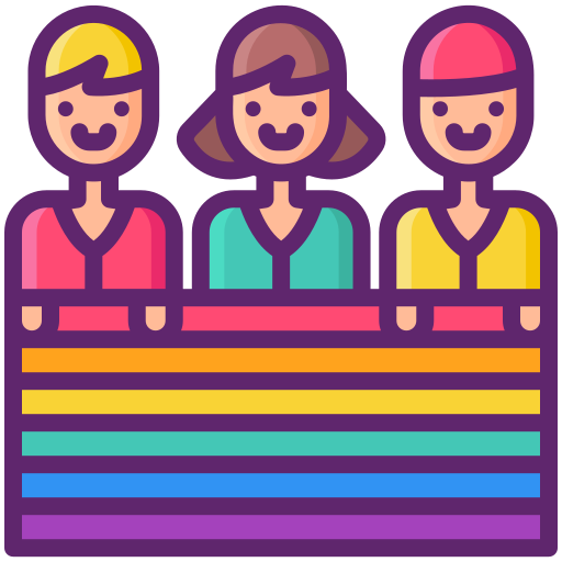pride-parade Flaticons Lineal Color icoon