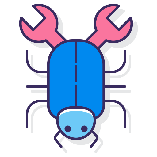 Bug Flaticons Lineal Color icon