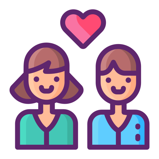 couple Flaticons Lineal Color Icône