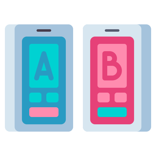 ab testen Flaticons Flat icoon