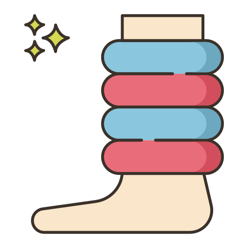 ogrzewacz nóg Flaticons Lineal Color ikona