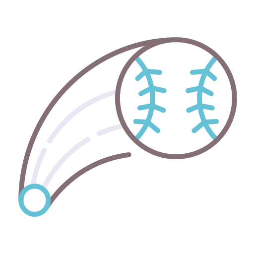 pelota de beisbol Flaticons Lineal Color icono